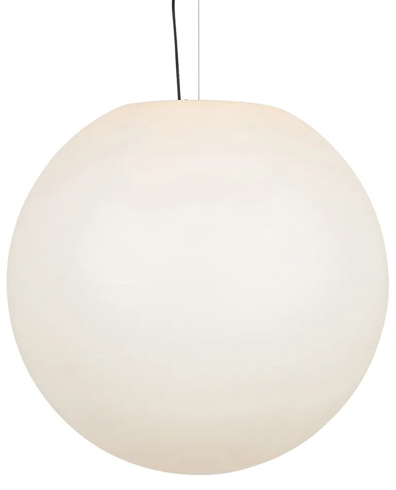 Candeeiro de suspensão exterior moderno branco 77 cm IP65 - Nura Moderno
