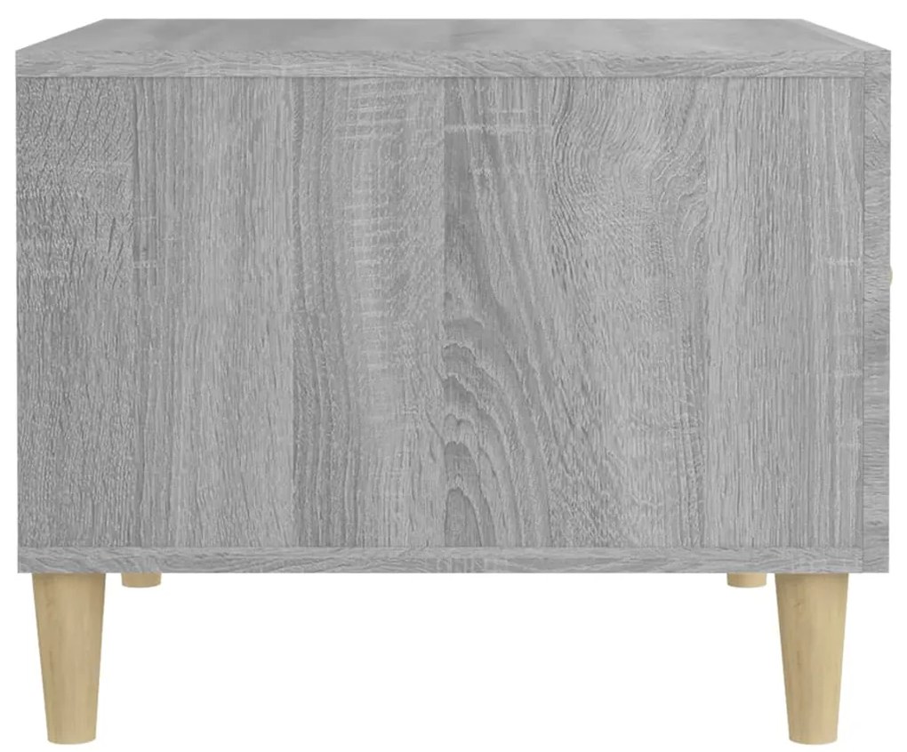 Mesas de centro 2 pcs 50x50x40 cm madeira proc. sonoma cinza