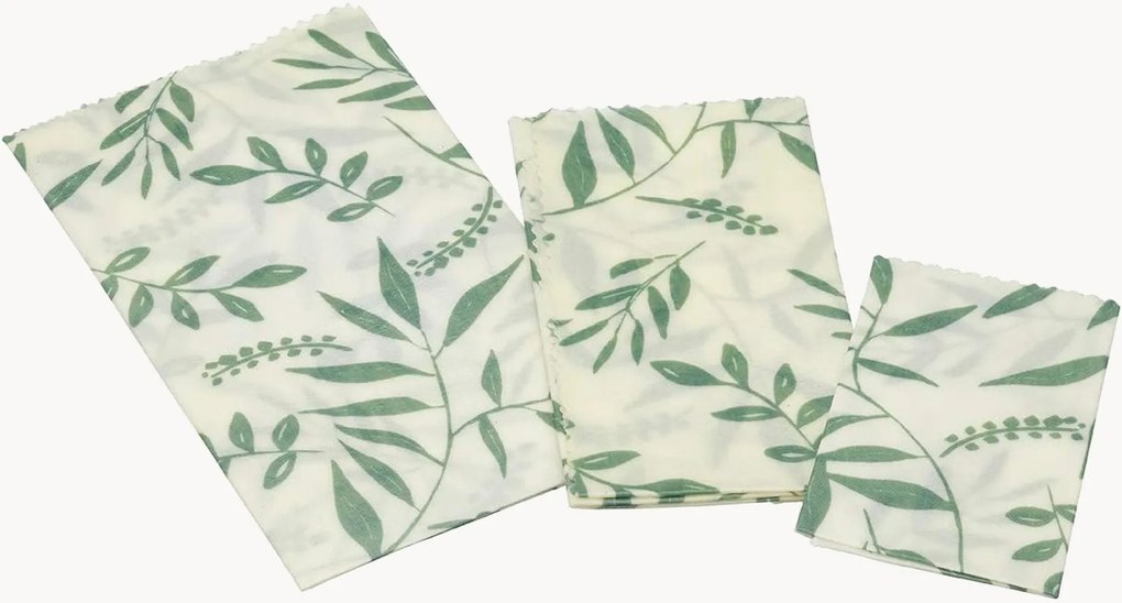 Folhas reutilizáveis para alimentos vegans Nature, conjunto de 3
