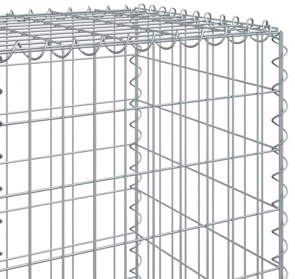 Cesto gabião com cobertura 200x50x150 cm ferro galvanizado