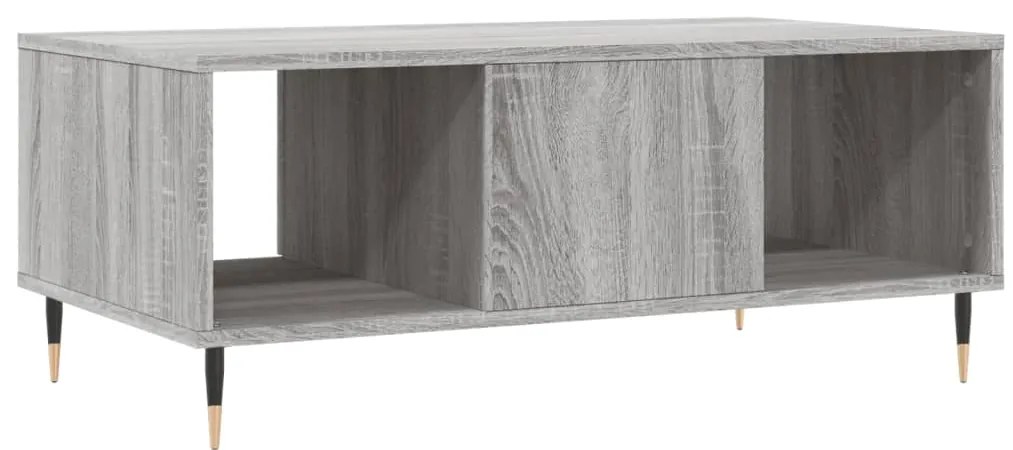 Mesa de centro 90x50x36,5 cm derivados madeira cinzento sonoma