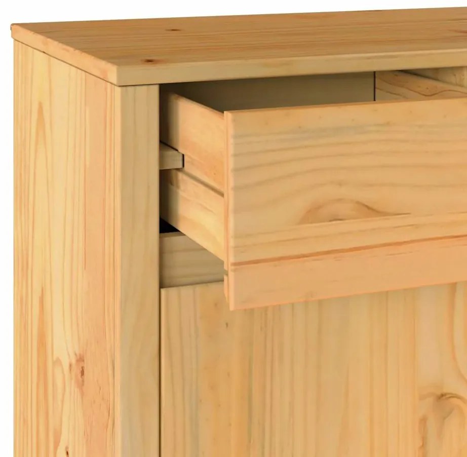 Buffet vidaXL "DRAMMEN" 114x43x75,5 cm Madeira Sólida de Pinheiro