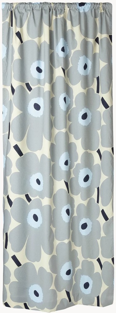 Cortinas opacas com bolsa para varão Unikko, L 135 cm