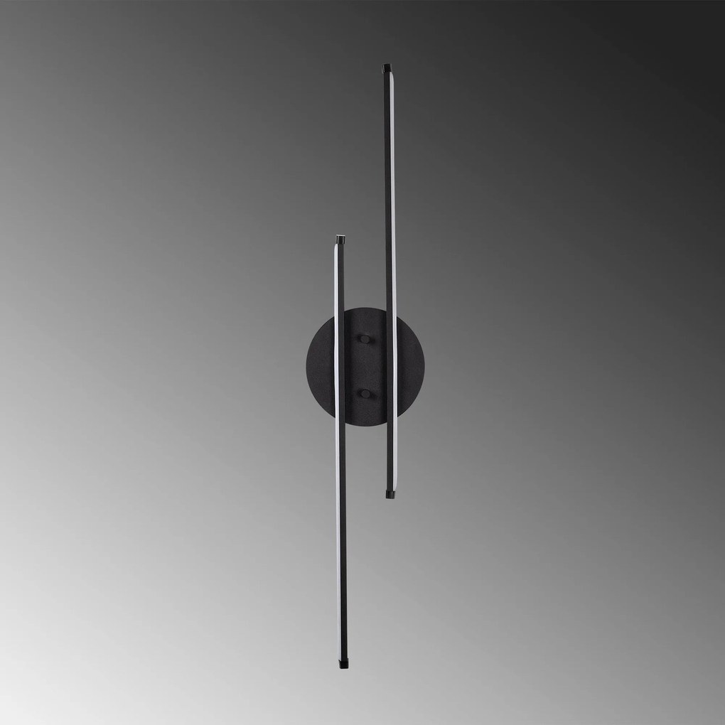 Aplique de Parede Umut – Preto – 17 cm x 86 cm x 5 cm