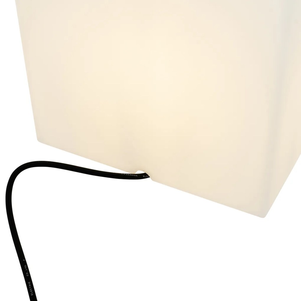 Candeeiro de exterior inteligente branco 30 cm quadrado com LED A60 IP44 - Nura Moderno