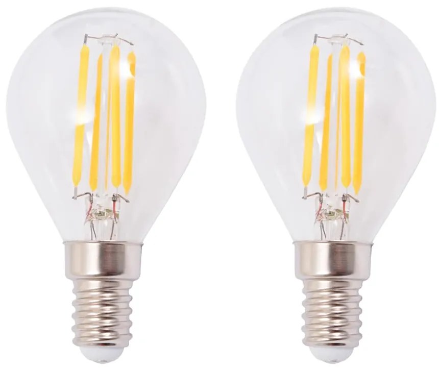 Candeeiros de parede 2 pcs c/ 2 lâmpadas filamentos LED 8 W