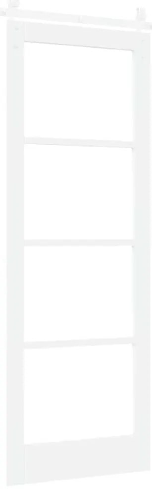 Porta Deslizante com Conjunto de Ferragens 'ORKDAL'Branco Madeira Sóli