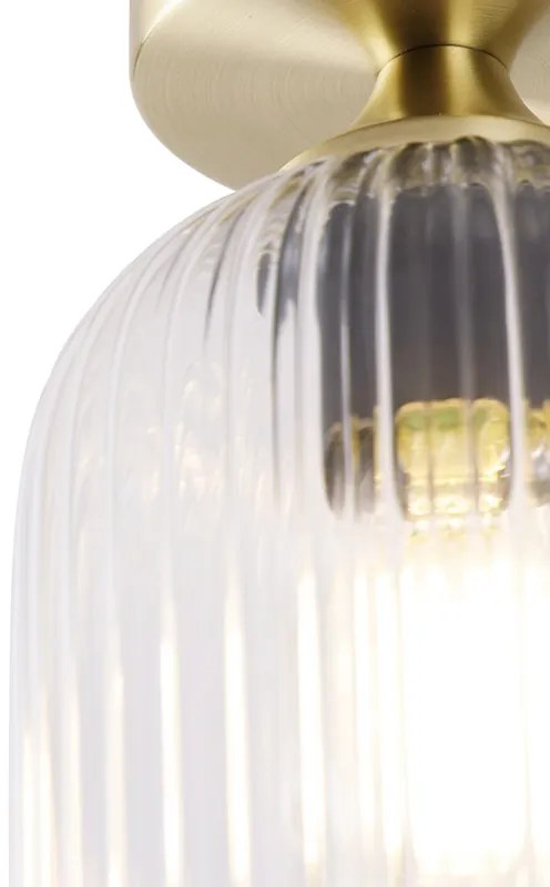 Candeeiro de teto Art Deco em latão - Banci