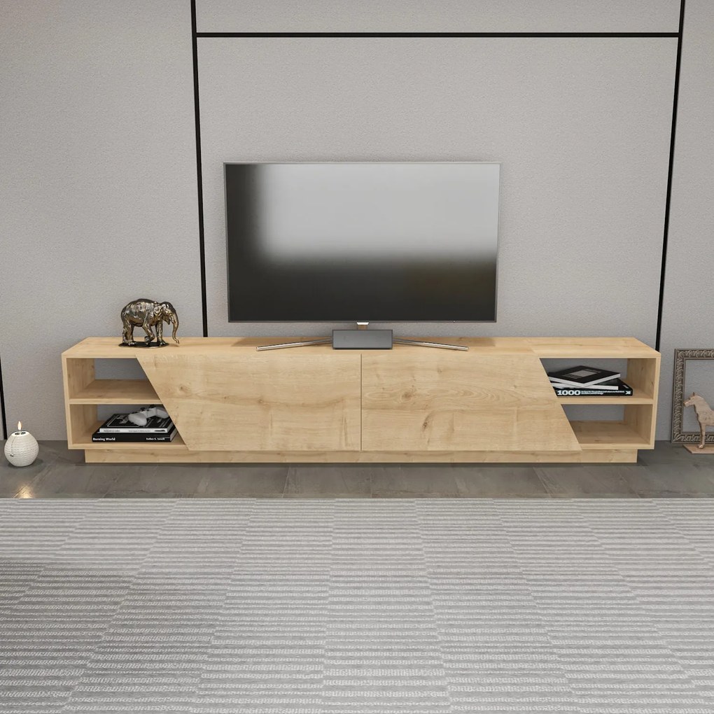 Móvel de TV Rhodes – Carvalho – 240 cm x 37,1 cm x 47,4 cm
