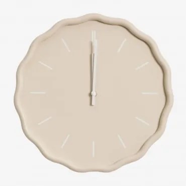 Relógio De Parede Em Mdf Ø35 Cm Tovarx Crema - Sklum