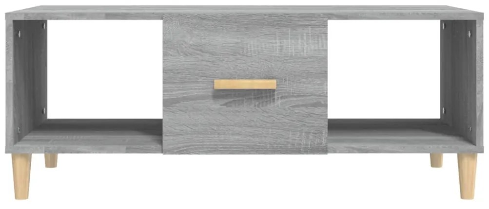 Mesa de centro 102x50x40cm derivados de madeira cinzento sonoma