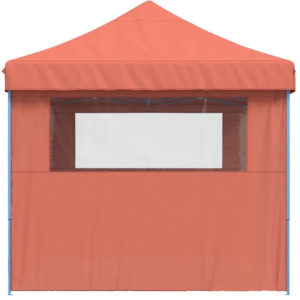 Tenda p/ festas pop-up dobrável 3 paredes laterais terracotta