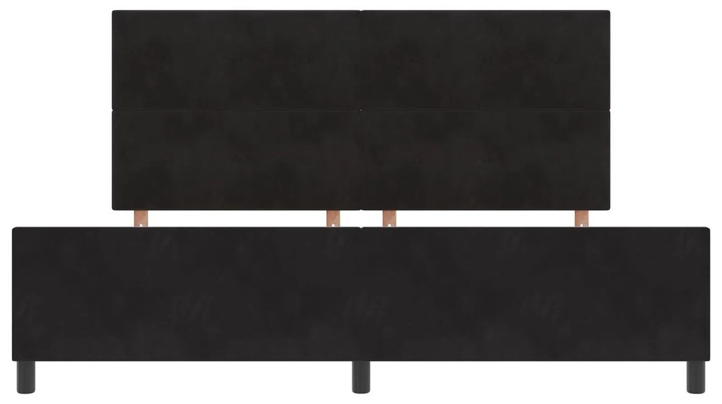 Cama vidaXL Preta 200x200 cm Veludo