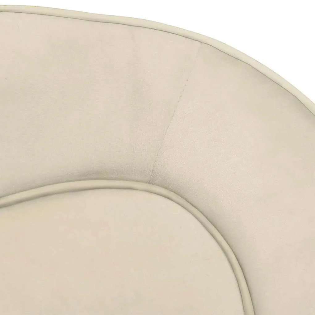 Sofá para cães 67x47x36 cm pelúcia cor creme