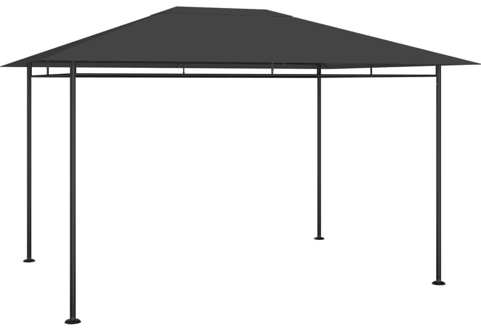 vidaXL Gazebo 384x281x270 cm 180 g/m² antracite