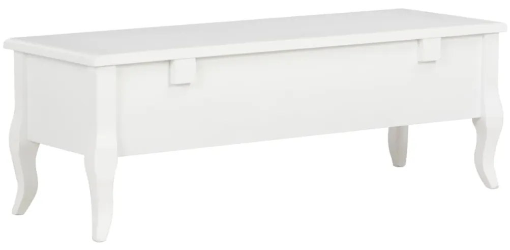 Móvel de TV 100x35x35 cm madeira branco