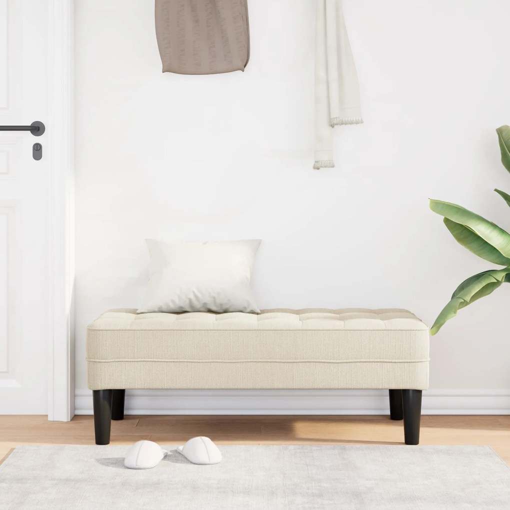 Banco vidaXL Linho 113x57x39 cm