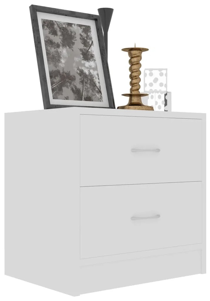 Mesa de cabeceira 40x30x40 cm derivados de madeira branco