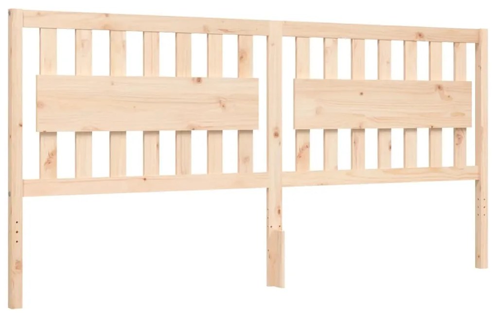 Cama sem colchão 200x200 cm madeira de pinho maciça