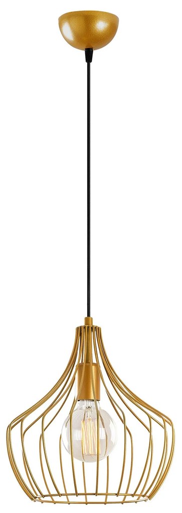 Candeeiro de Teto Mezopotamya – Dourado – 27 cm x 126 cm