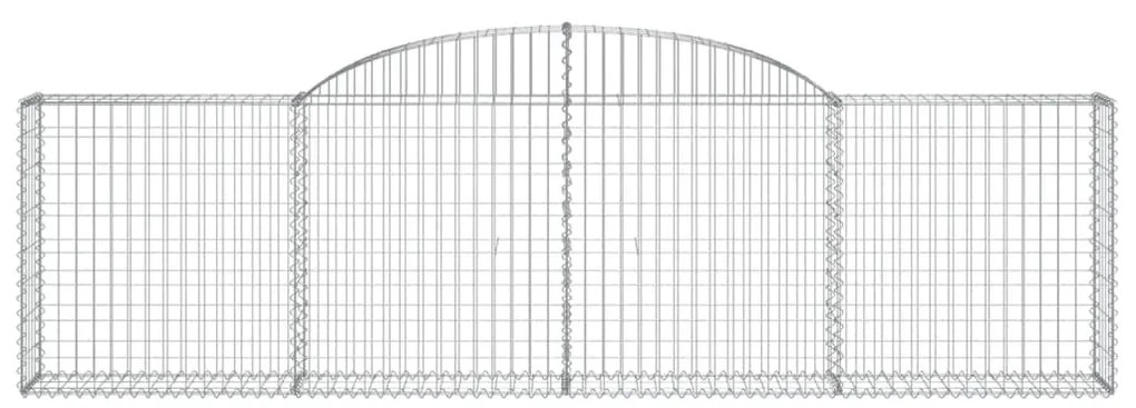 Cestos gabião arqueados 13pcs 300x30x80/100cm ferro galvanizado