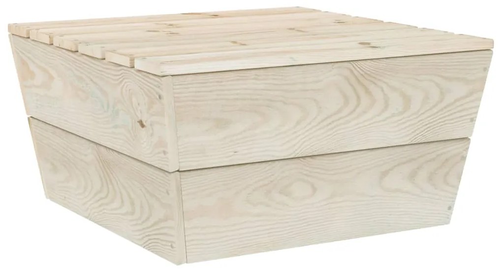 2 pcs conjunto lounge de jardim madeira de abeto impregnada