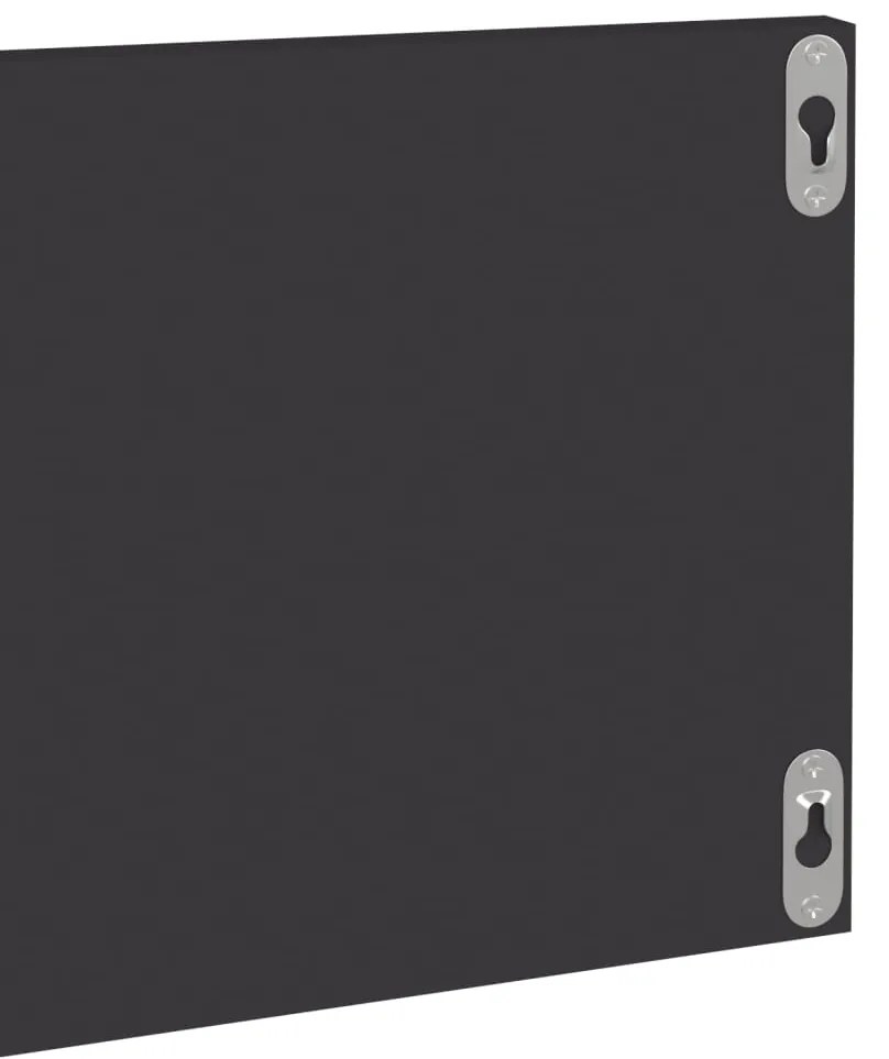 Estantes de parede 4 pcs derivados de madeira cinzento