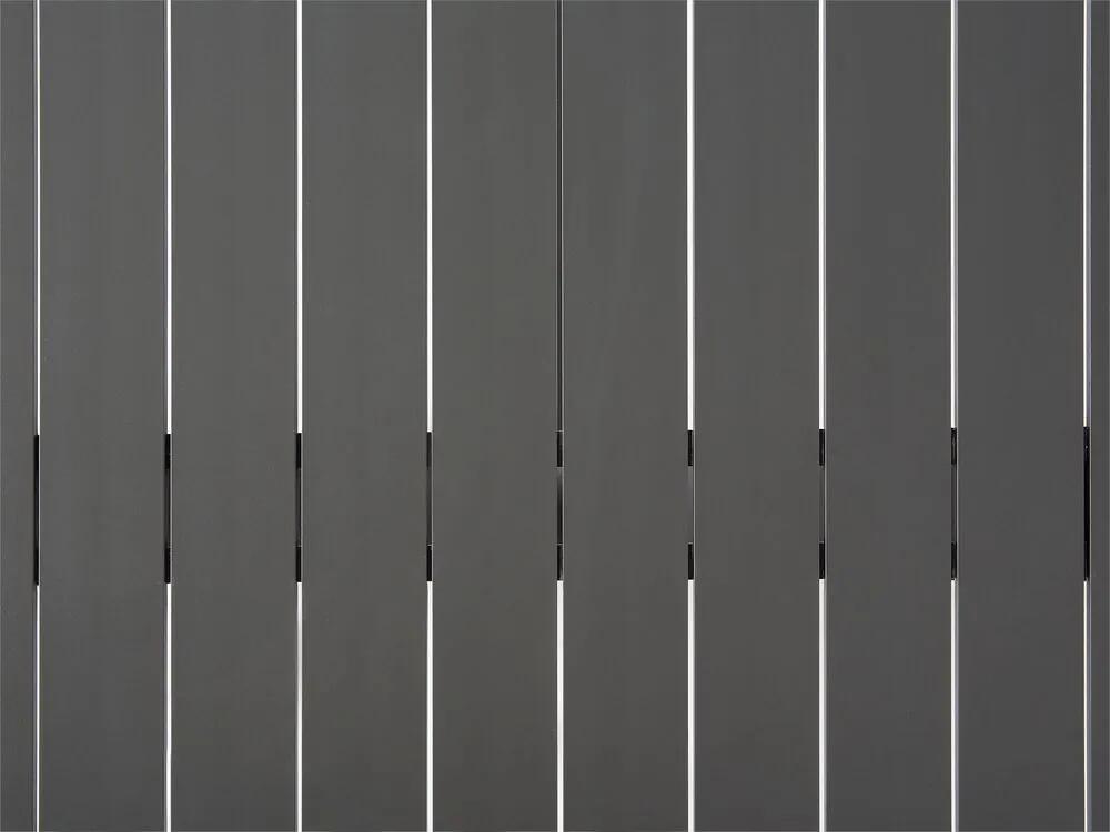 Mesa de jardim cinzenta em alumínio 200 x 105 cm CASCAIS Beliani