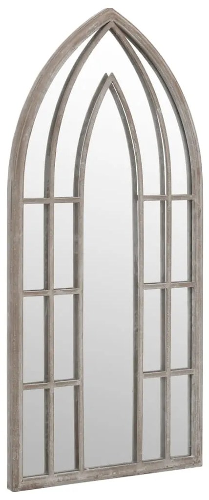 Espelho de jardim p/ uso exterior ferro 100x45 cm cor de areia