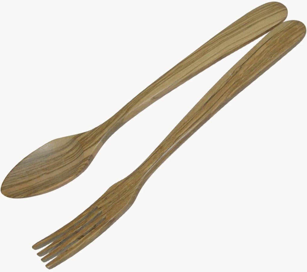 Talheres de salada em madeira de oliveira Parisien, conjunto de 2