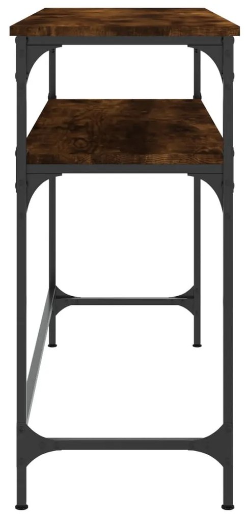 Mesa consola 100x35,5x75cm derivados de madeira carvalho fumado
