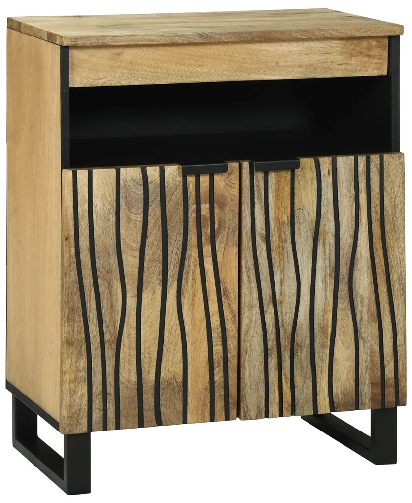 vidaXL Aparador 60x33.5x75 cm - Madeira Sólida de Mogno