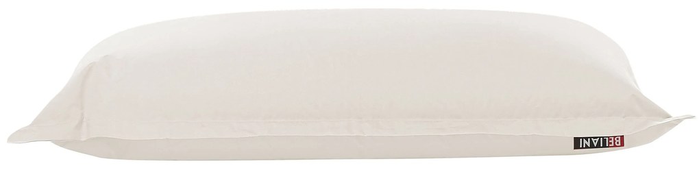 Pufe almofada creme claro 140 x 180 cm FUZZY Beliani