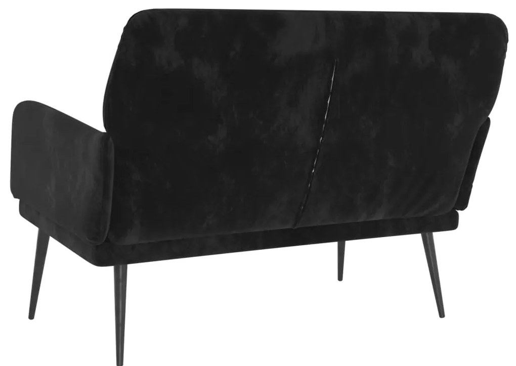 Banco 108x79x79 cm veludo preto