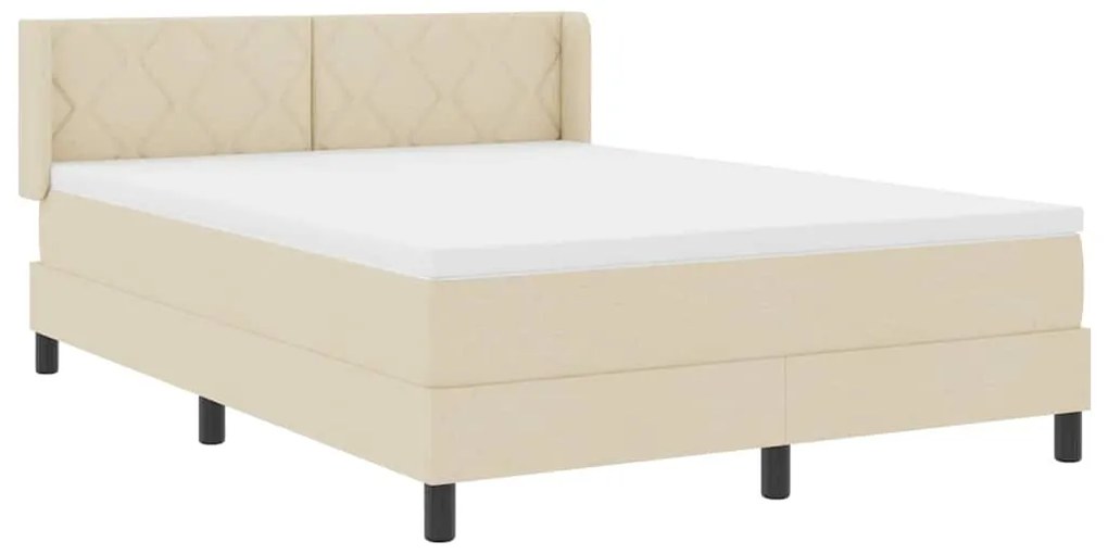 Cama Box com Colchão - Creme, 140 x 200 cm