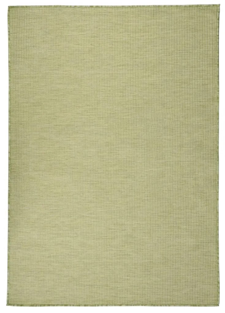 vidaXL Tapete de tecido plano para exterior 160x230 cm verde