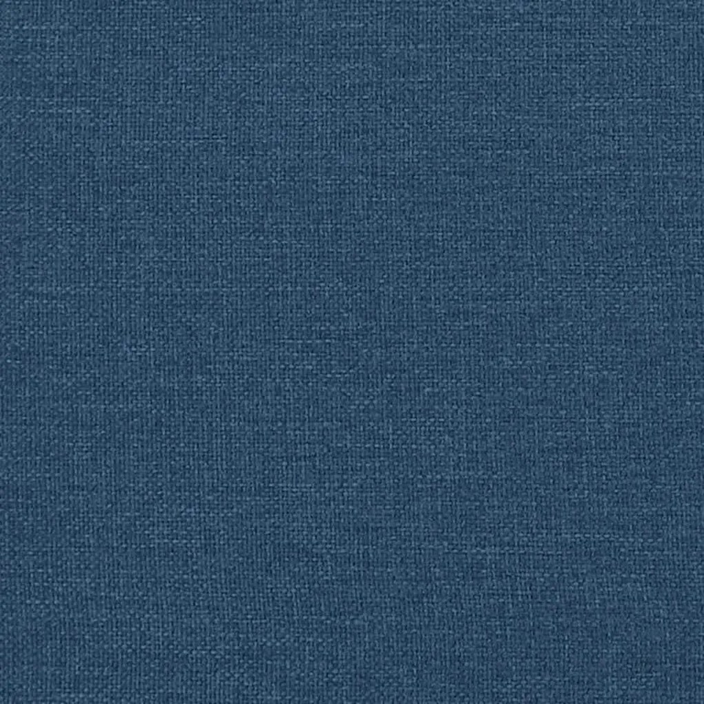 Cadeira de descanso com banco tecido azul
