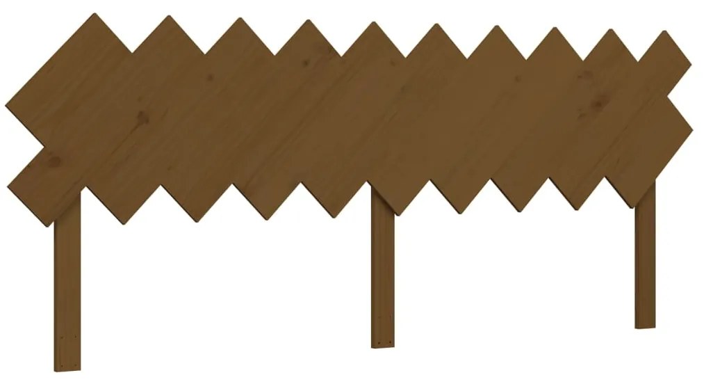 Estrutura cama c/ cabeceira 200x200cm maciço castanho-mel