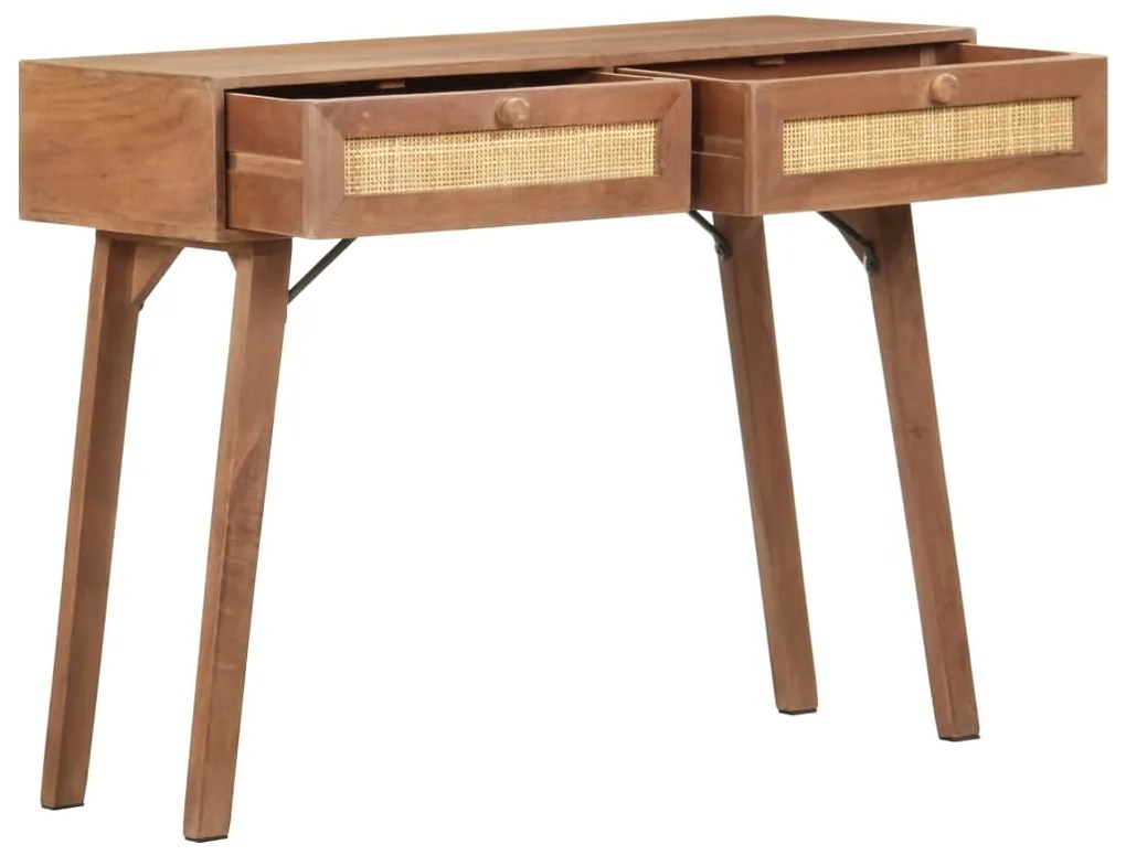 Mesa consola 100x35x76 cm madeira de mangueira maciça