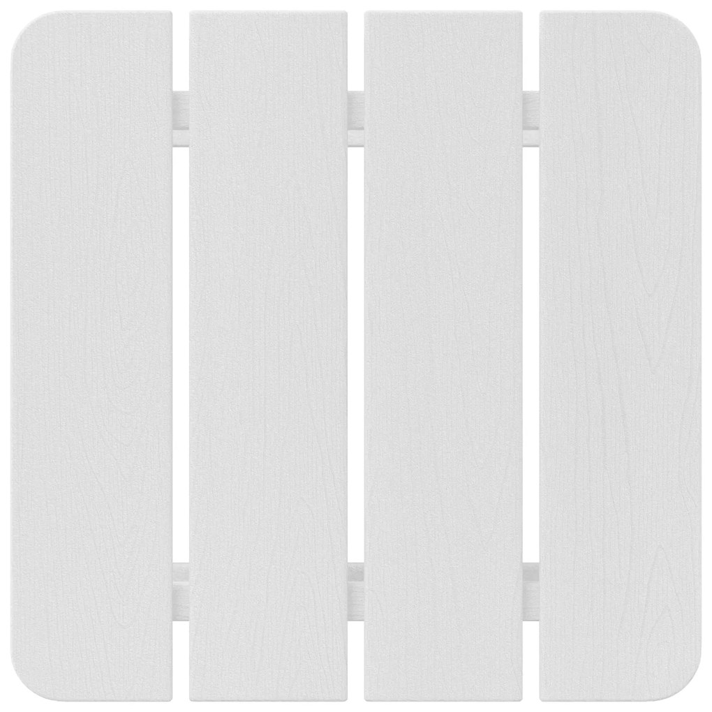 Mesa Lateral Adirondack Branca 38x38x45 cm HDPE