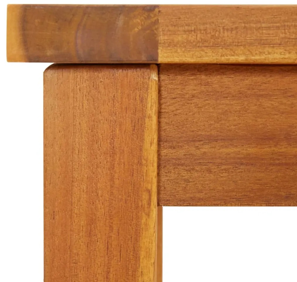 Banco de jardim 150x35x45 cm madeira de acácia maciça