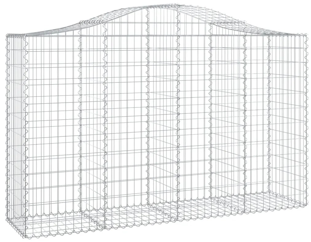 Cestos gabião arqueados 12pcs 200x50x120/140 ferro galvanizado