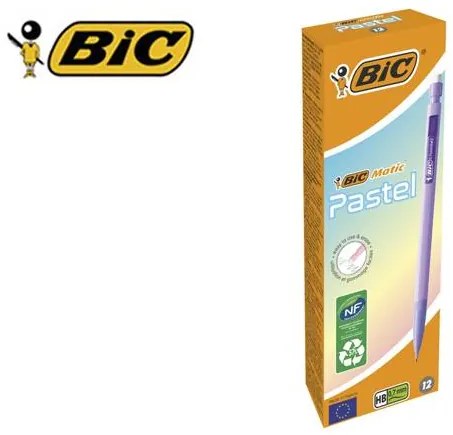 Lapiseira Bic Matic Pastel 0,7 mm Caixa de 12 Unidades Cores Sortidas