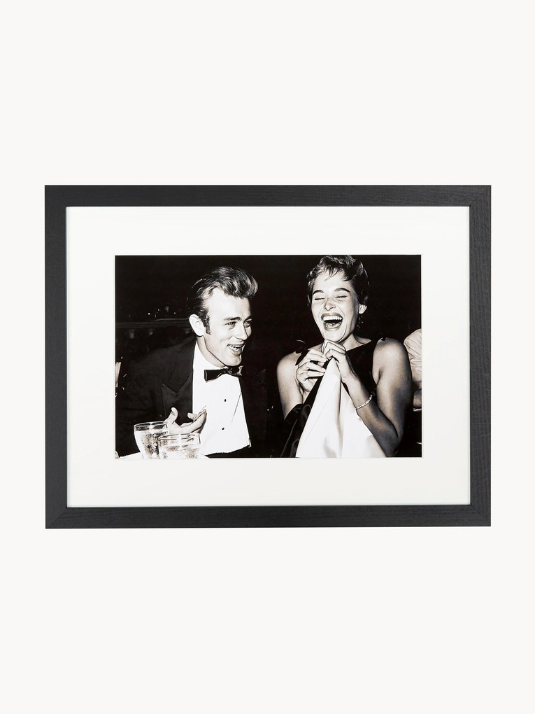 Impressão fotográfica emoldurada Pier Angeli e James Dean