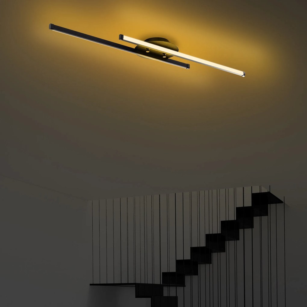 Chandelier Umut – Preto – 86 cm x 5 cm x 17 cm
