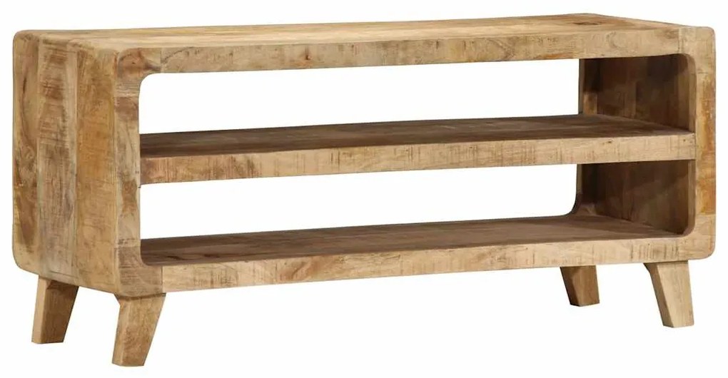Móvel de TV 105x46x32 cm madeira de mangueira áspera maciça