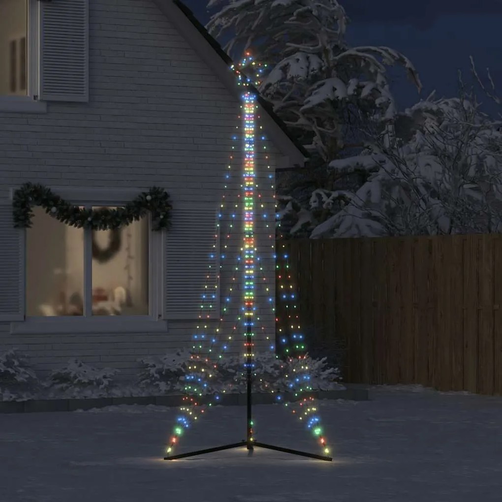 LED Árvore de Natal 525 LEDs Coloridos 302 cm