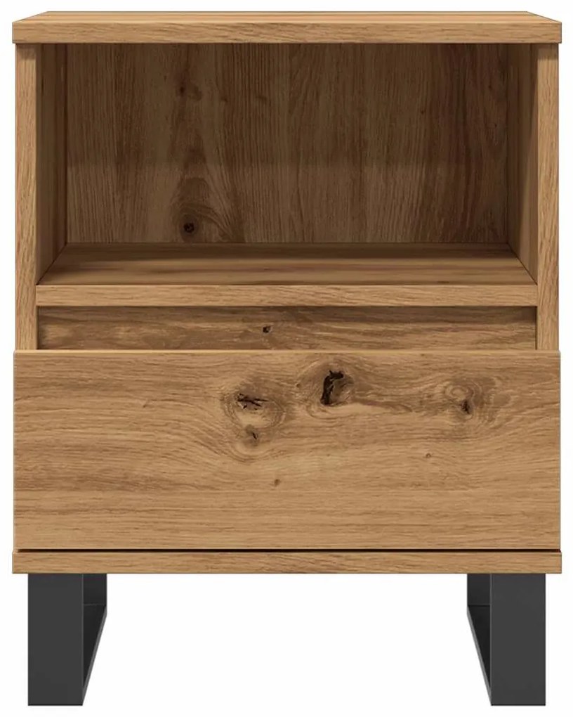 Mesa cabeceira 40x35x50 cm derivados madeira carvalho artisiano