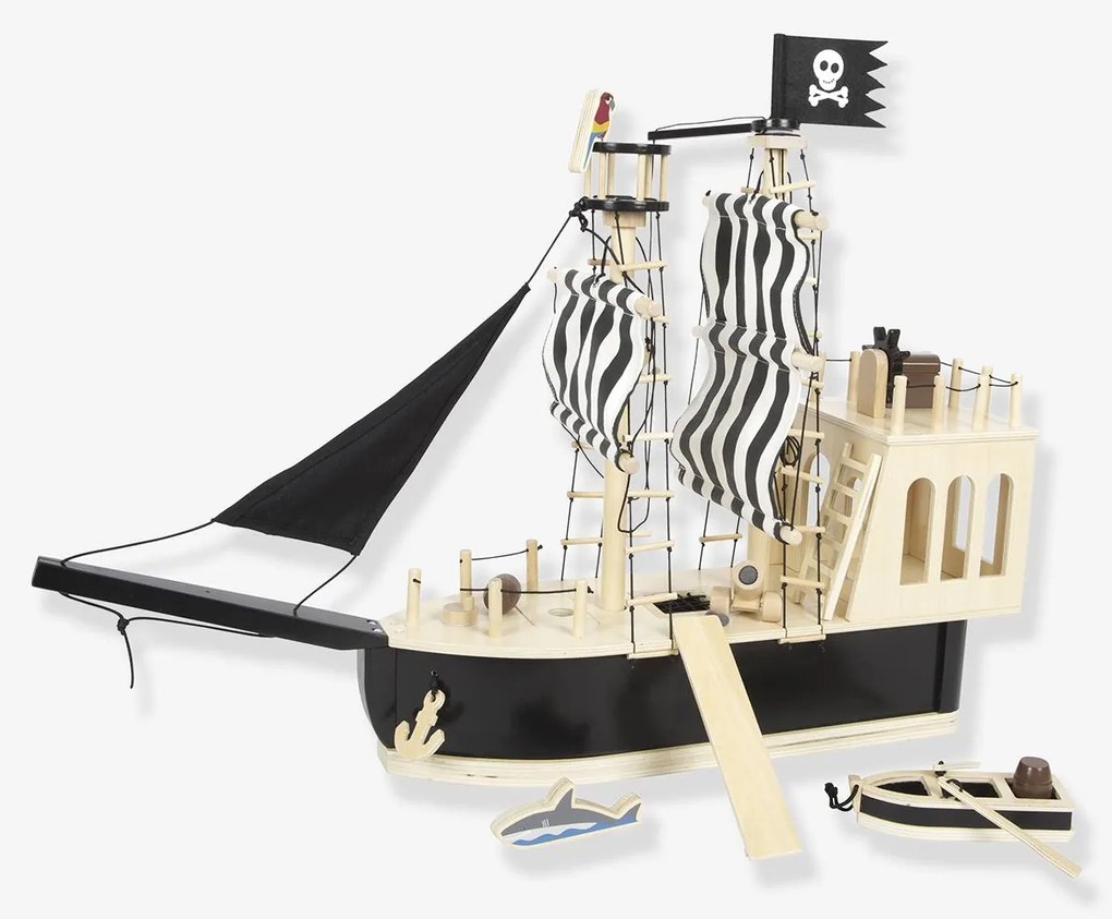 Navio Pirata Infantil small foot preto