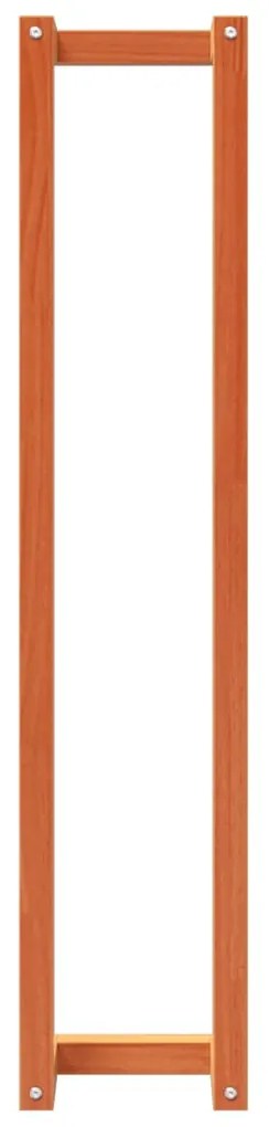 Toalheiro 23x18x110 cm pinho maciço castanho mel